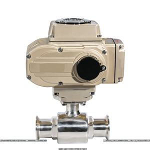 Vente de liquidation B2B COVNA, vanne à bille motorisée électrique, vanne à bille sanitaire, connexion à bride PTFE, acier inoxydable de qualité alimentaire - Product Image 4