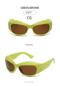 Nuevas Gafas de Sol Steampunk Y2K para Hombre, Deportivas, con Forma Curva, Tecnología Futura, Hip Hop, Gafas de Sol Modernas para Mujer, Venta al por Mayor en China - Product Image 4