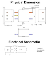 Filtre anti-bruit EMI haute performance pour filtre de ligne électrique d'équipement médical certifié UL CQC CE CB