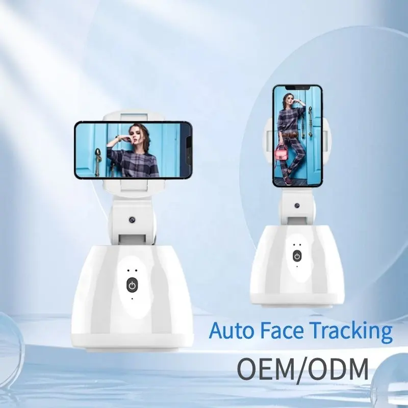KALIOU 2022 नई तकनीक पोर्टेबल स्मार्ट शूटिंग ऑटो चेहरा ऐ Authomatic रोटेशन 360 वस्तु ट्रैकिंग सेल मोबाइल फोन धारक