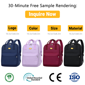 Mochila de Viaje Personalizada para Debajo del Asiento, Tamaño de Cabina, <span class=keywords><strong>40x20x25</strong></span>, Mochila Casual para la Escuela con Compartimento para Laptop de 14 Pulgadas y Orificio para Cable - Product Image 6