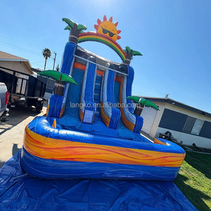 <span class=keywords><strong>Toboggan</strong></span> aquatique gonflable géant pour enfants, <span class=keywords><strong>toboggan</strong></span> aquatique gonflable commercial en PVC pour location, fête, <span class=keywords><strong>piscine</strong></span> - Product Image 2