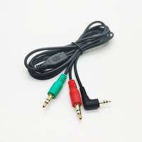 High Quality 2.5mm Stereo Jack Plug Adapter Power Male AV AUX Audio Cable 3.5mm splitter Cable