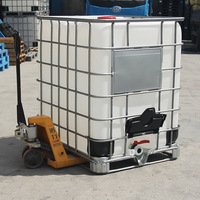 1000L Carré En Plastique IBC réservoir Récipient D'eau Source D'eau Potable Extérieure