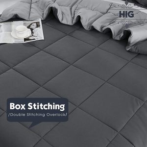 Classic Bi-Color Reversible Comforter Quilted Design Polyester Microfiber Washable Low <strong>Price</strong> Warm <strong>Duvet</strong> for Winter Home Use Sale - Product Image 4