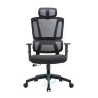 Fauteuil de bureau ergonomique Happyland Health Lift Chair réglable pour le gaming, dossier haut, avec structure en aluminium, design moderne, confortable, en maille