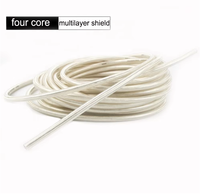 Câbles audio et vidéo XSSH DIY 8mm 4 Core OFC Pure Copper Plated Silver Shield Interconnect Balanced RCA Audio Signal Cable