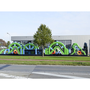 Khóa Đua Bơm Hơi Moonwalk Dài 30M Dành Cho Người Lớn Và Trẻ Em Giải Trí Với Con Lăn Lớn Để Chơi Thăng Bằng - Product Image 6