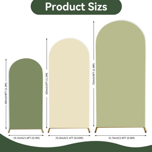 Housse de fond de scène en tissu Spandex vert sauge pour arche, idéale pour la décoration de mariages et d'anniversaires - Product Image 3