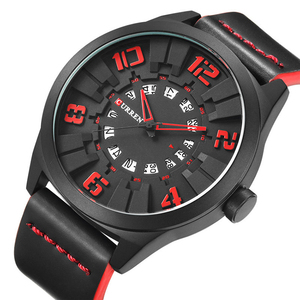 Reloj de Pulsera Deportivo de Cuarzo para Hombre CURREN 8258, Nuevo Estilo de Moda con Superficie 3D en Línea - Product Image 4