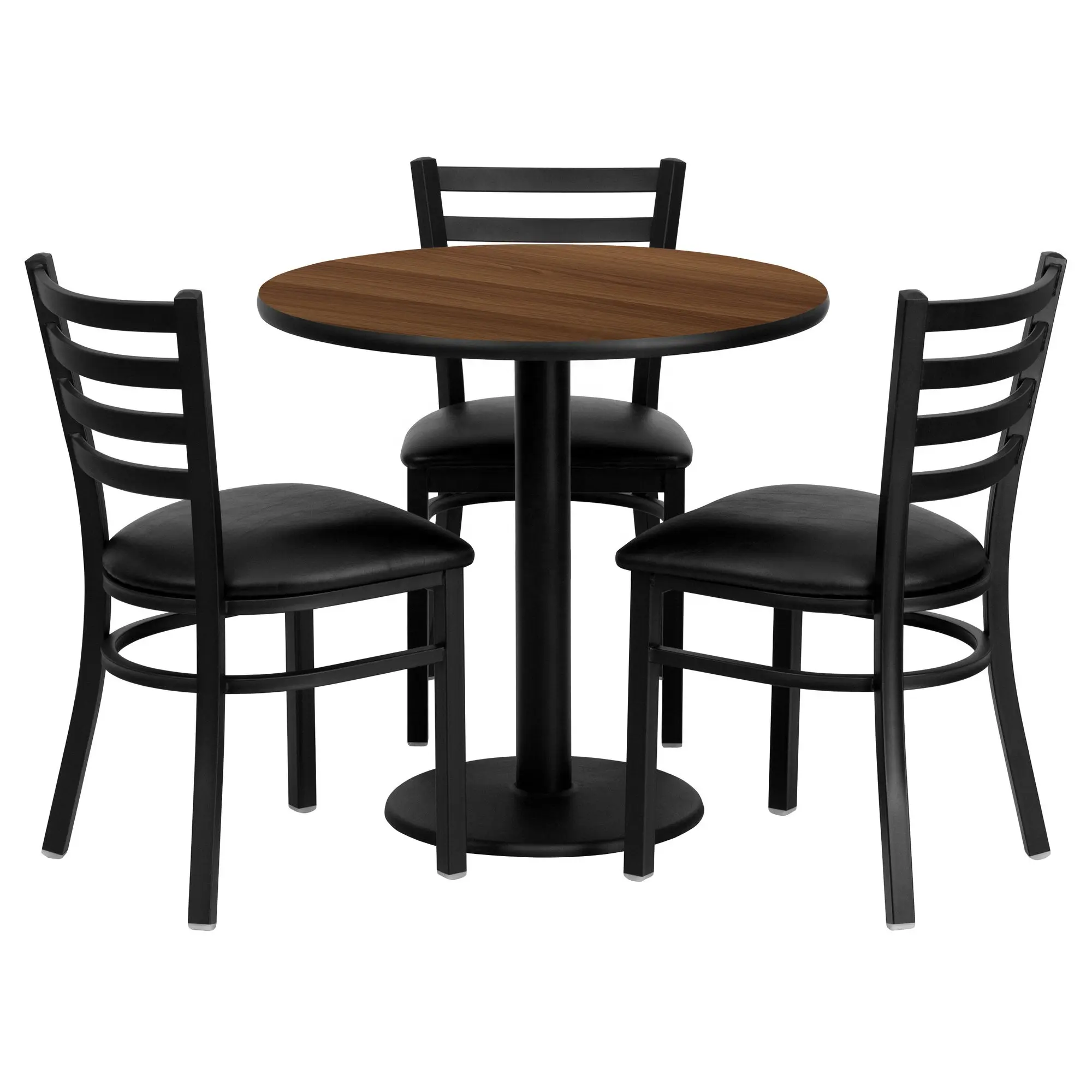 Dining Table Modern Wood restaurant Furniture Industrial Style Iron Stackable Vintage Bistro Tables And Chairs Sets
