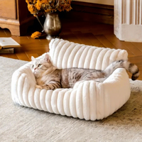 Lit pour chien luxueux et écologique en peluche - Lavable, respirant, durable, rectangle