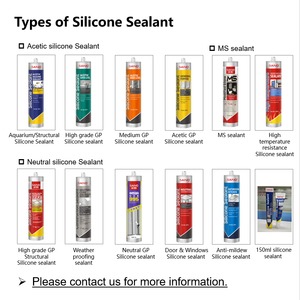 SANVO 300ml Scellant silicone acide Adhésifs Scellants EX252 RTV Gp Durcissement transparent Imperméable Colle pour verre Silicone acétique Scellant - Product Image 5