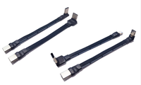 Câble d'extension de données USB 3.1 Type C FPV plat et fin à 90 degrés, personnalisé en usine, pour utilisation informatique