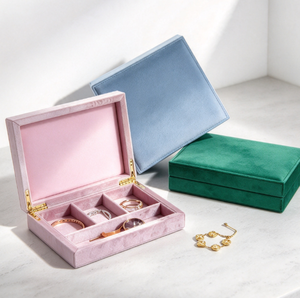 Boîte de rangement à bijoux à grande capacité pour la maison, en velours, vente en gros de boîtes à bijoux de haute qualité - Product Image 2