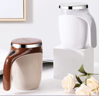 Gobelet mélangeur électrique magnétique automatique portable de 12 oz, tasse à café en acier inoxydable, alimenté par USB, écologique, applicable à tous