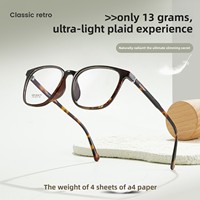 7318 Monturas de Gafas Unisex de Aro Completo de Acetato TR Ultraligeras, Modernas, Retro, de Alta Estética, Integradas en el Diseño Nasal