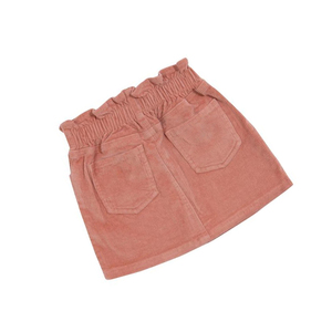 Haute qualité velours côtelé taille élastique fille <span class=keywords><strong>jupe</strong></span> deux poches conception petite fille <span class=keywords><strong>jupe</strong></span> pour un usage quotidien - Product Image 3