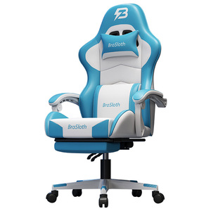 BroSloth Gaming <b>Chair</b> Pu Leather Reclining Height Adjustable Swivel <b>Chair</b> For Home Office Dormitory - Product Image 5