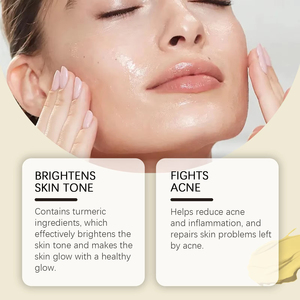 Crème pour le visage au curcuma, éclaircissante, hydratante, nourrissante, lotion pour le visage pour tous les types de peau, soin quotidien - Product Image 2