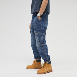 <span class=keywords><strong>2022</strong></span> à la mode nouveau <span class=keywords><strong>pantalon</strong></span> Cargo grande poche jean personnalisé pour hommes grande taille jean hommes - Product Image 3