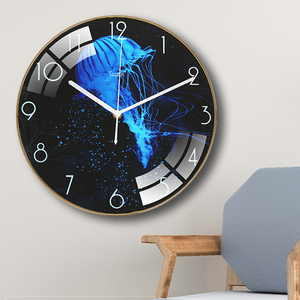 <span class=keywords><strong>Reloj</strong></span> de Pared Personalizable con Estilo, con Capa de Recubrimiento de MDF y PU, Analógico, Decoración para Oficina y Hogar, Ligero - Product Image 1