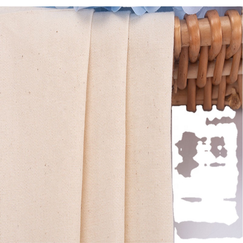 Organic Cotton Raw with Cotton Seed Shell 100% Cotton Fabric Spring and Summer Casual Wear Clothing Bags Shoes Material f