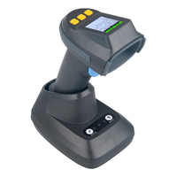 Lector de Códigos de Barras Inalámbrico Industrial Xkancode BT 2D QR con Pantalla de 1.77 Pulgadas, Escáner de Códigos de Barras UHF RFID