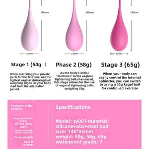 Smart <span class=keywords><strong>Vaginal</strong></span> Exercise Ball Factory für Frauen Direkt vertrieb Reparatur nach der Geburt und Straffung von Sexspielzeugen für Erwachsene - Product Image 3