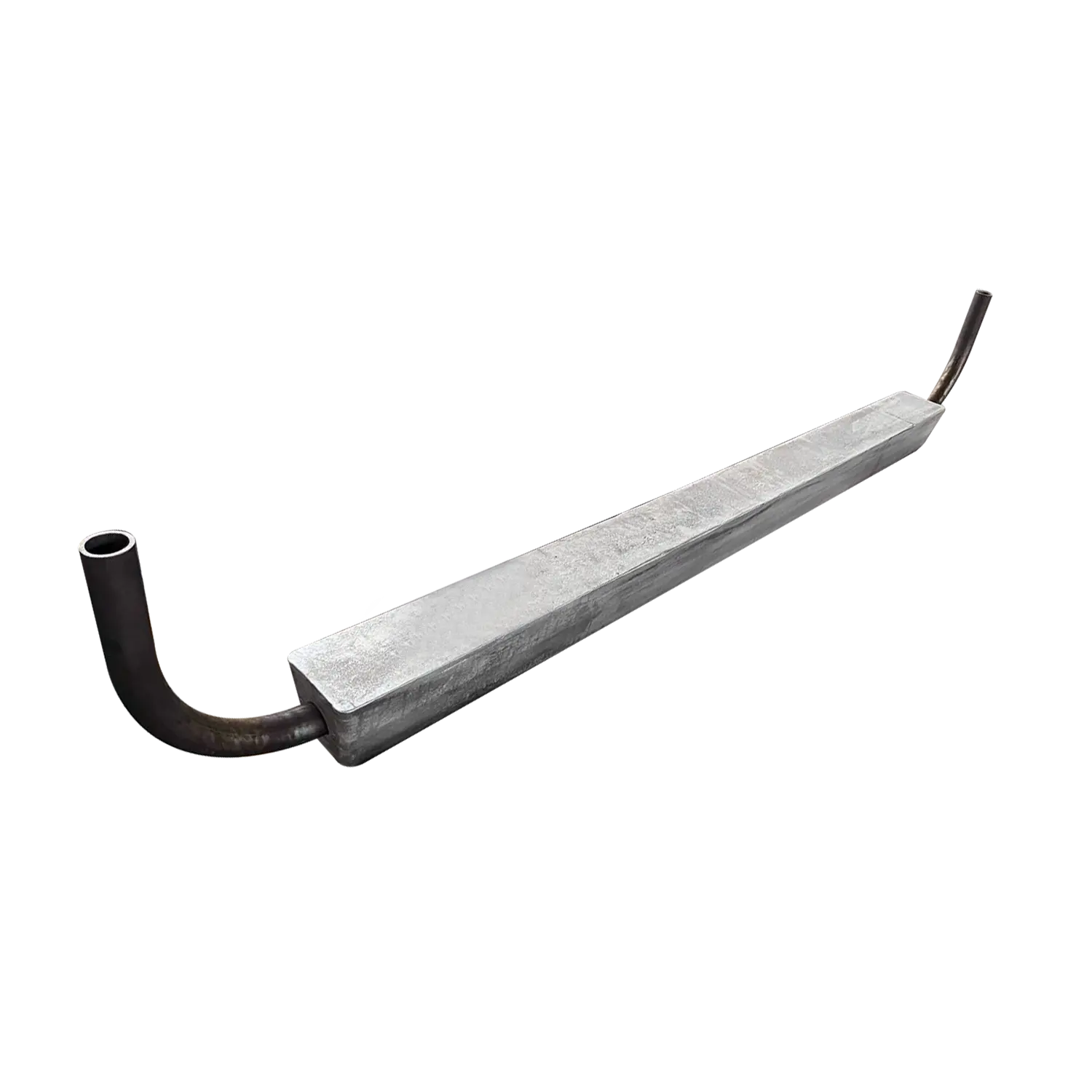 Stand-off Aluminum Anode with Cow Horn Tubular Insert