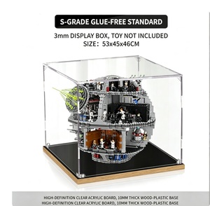Vitrine en acrylique pour le modèle de blocs de construction <span class=keywords><strong>Death</strong></span> <span class=keywords><strong>Star</strong></span> 75159 <span class=keywords><strong>Star</strong></span> <span class=keywords><strong>Wars</strong></span>, couvercle transparent anti-poussière - Product Image 4