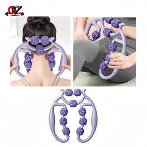 CZFIT Hot Sale Durable Leg Muscle <b>Massage</b> Roller Multi-Function Yoga Exercise 9-Wheel Foam Roller for Unisex Home Gym Unisex - Product Image 2