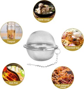 Wholesale 5cm 7cm 9cm <b>Tea</b> Ball Stainless Steel Filter <b>Tea</b> <b>Infuser</b> Strainer - Product Image 6
