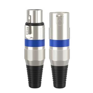 Conector XLR Macho Hembra, Enchufe de Micrófono de 3 Pines, Audio y Video en Línea, Aislamiento Rojo, Amarillo, Azul y Verde - Product Image 4