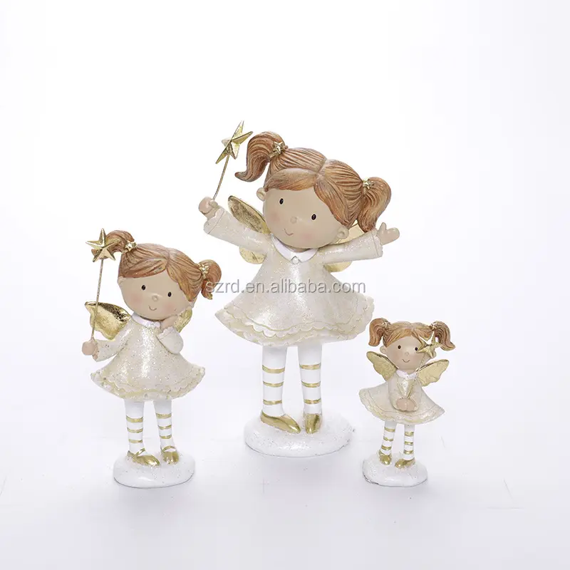 custom resin PU attractive different size angel figure