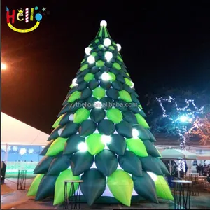 Inflatable Christmas tree Giant Promotional Advertising Inflatable 5m Pine Tree With Shinny Ball And Star For Christmas
