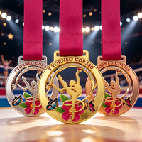Medallas al por Mayor, Medallas Deportivas Personalizadas de Metal, Medallas de Competición, Logotipo 3D en Esmalte Personalizado, Medallas de Danza, Gimnasia y Natación