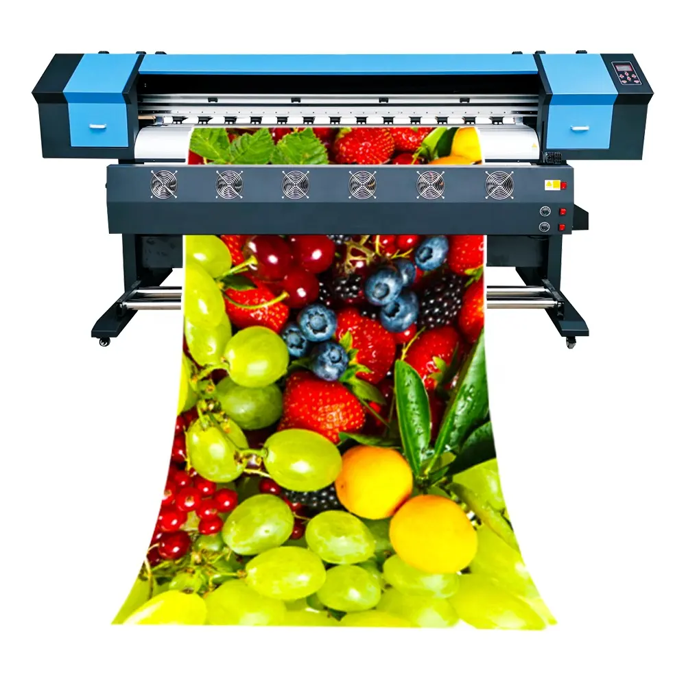 Inkjet Kepala Ganda Ecosolvent 3.2 Meter Printer 1.6M/1.8M 6ft XP600 DX5 Printer Ecosolvent