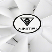 Ventilateur de boîtier blanc personnalisable en usine, haute qualité, ventilateur de refroidissement CPU RGB, ventilateur de refroidissement PC, ventilateur de tour
