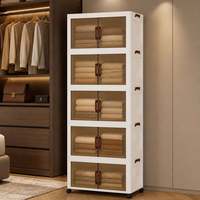 Armoire portable pliable moderne en PP pour chambre, salon, salle à manger, atelier, hôpital, rangement de chaussures