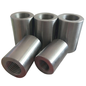 Heavy-Duty Carbon Steel Polished <b>Reduced</b> Diameter Rebar Coupler 18mm/22mm for Highway Guardrail Foundation Construction - Product Image 2