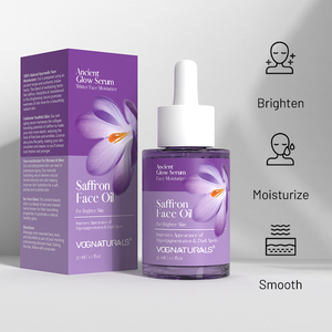 Safran Face Oil Saw Brighter Skin Golden Glow <span class=keywords><strong>Elixir</strong></span> Réveillez-vous avec une peau radieuse Le safran pressé à froid estompe naturellement les taches sombres - Product Image 6