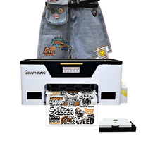 Graphking A4 A3 tamaño único XP600 cabezal DTF impresora impresión camiseta ropa prendas telas Plotter máquina con horno
