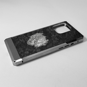 For iphone 15 Pro Max High Quality Gold Plated Shell Back Forged Carbon <strong>Skull</strong> Accessory Two in One <strong>case</strong> Phone <strong>case</strong> - Product Image 2