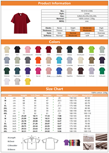 T-shirt en coton peigné 100% de haute qualité 230g, <span class=keywords><strong>prix</strong></span> d'usine, fabricant, impression de logo personnalisé, t-shirt uni unisexe pour femmes et hommes - Product Image 3