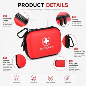 Sac de premiers secours personnalisé OEM en EVA, étui rigide étanche, organisateur médical d'urgence, cadeau promotionnel et solution de branding d'entreprise - Product Image 2