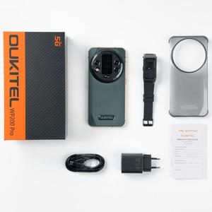 แบตเตอรี่ 8800mAh 45W 24GB+1TB กล้อง 108MP สแกนลายนิ้วมือ <span class=keywords><strong>Oukitel</strong></span> WP200 Pro หน้าจอ 6.7 นิ้ว Android 15 Octa-Core NFC 5G โทรศัพท์มือถือที่ทนทาน - Product Image 2