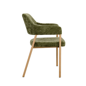 Atacado Nórdico Elegante Design Moderno Cadeira Do Restaurante Tecido Estofado Cadeiras De Jantar Com Pés De Metal - Product Image 3