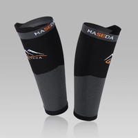 Protège-jambes sport avec logo personnalisé Manchon de compression pour mollet Chaussettes sans pied pour jeune homme Football