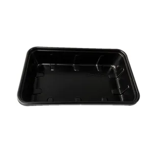 PP 1 vano microonde nero usa e getta cibo cibo vassoio imballaggio di congelamento vassoio